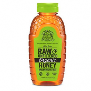 Nature Nate’s 100% 순수, 가공되지 않고 여과되지 않은 유기농 꿀 453.5g