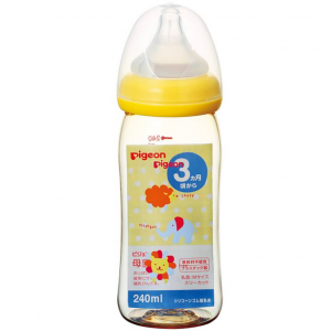 Pigeon mother's milk actual feeling nursing bottle plastic 240 ml animal pattern