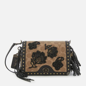 Coach 1941 Women's Exclusive Floral Signature Print Dinky 19 Cross Body Bag