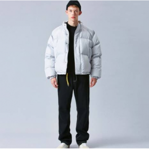 V638 DUCK DOWN HEAVY OVERSIZE PADDING JUMPER-(GRAY)