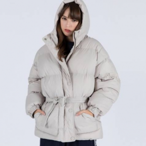 WOMENs ADEL GOOSEDOWN SHORT PARKA (BEIGE)