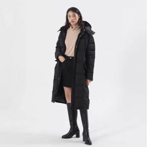 Hooded Bench Duck Down - Black