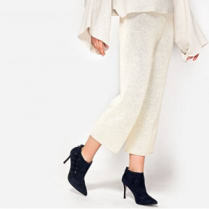 Corset Detail Suede Ankle Boot