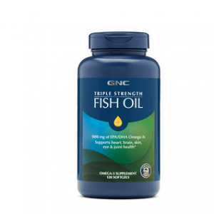 GNC TRIPLE STRENGTH FISH OIL 120 Softgels