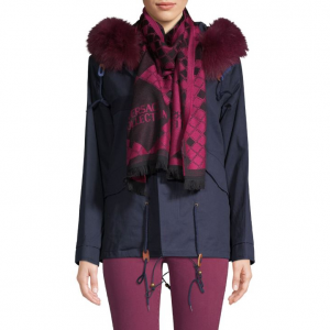 Versace Collection Hoop-Print Scarf