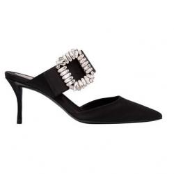 ROGER VIVIER 10MM CHIPS SATIN FLATS