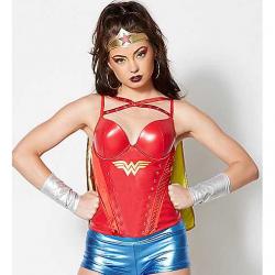 Studded Caped Wonder Woman Corset - DC Comics