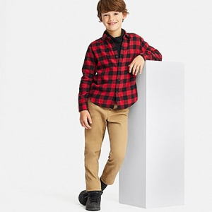 Uniqlo ボーイズ　チャック柄シャツ