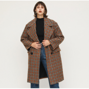 DOMMY CHECK COAT