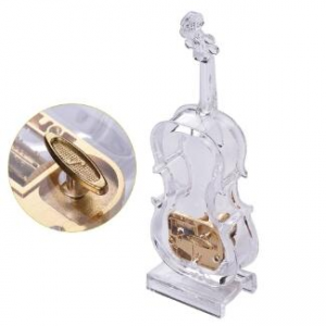 Mechanische Aufziehviolin-Form-Spieldose Ohne Licht