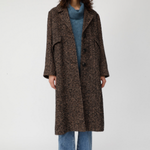 HERRINGBONE OVERSIZED コート