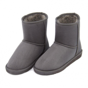 melange(メランジェ) レディース インヒールボアブーツ【グレー】