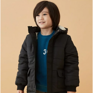 【150cmまで】【2WAY】裏ボアフーデッドブルゾン