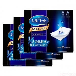 シルコット うるうるコットンスポンジ仕立て(40枚) *3 箱