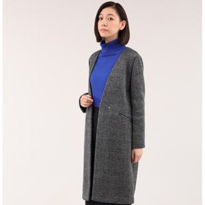 【WEB特別価格】フリースツィードカラーレスコート