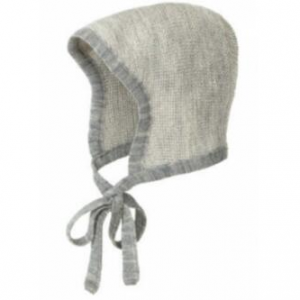 DISANA STRICK-HÄUBCHEN GRAU-NATUR MELANGE GR.0