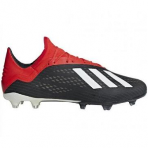 Adidas X 18.2 FG Fußballschuhe Herren Nocken schwarz rot