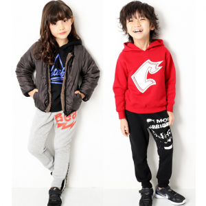 ロゴ裏起毛プリントパンツ