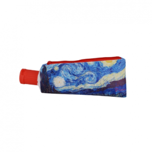 Пенал на молнии Тюбик с точилкой Звездная ночь (экокожа)