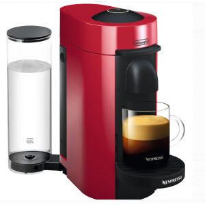 Nespresso VertuoPlus Coffee and Espresso Maker by De'Longhi, Cherry Red