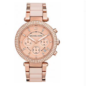 Michael Kors Women's Parker Rose Gold-Tone Stainless Steel Bracelet Watch