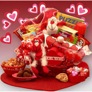 A Little Monkey Business Kids Valentines Gift Basket