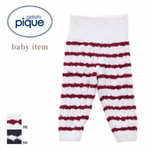 gelato pique Kids＆Baby moco moco ボーダーアラン baby ロングパンツ ジェラピケ