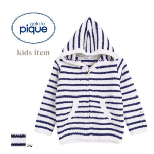 gelato pique Kids＆Baby カプセルコレクション 2ボーダー kids パーカ ジェラピケ