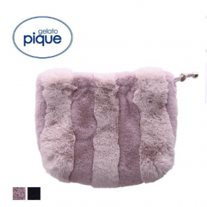 gelato pique ストライプファー巾着 ジェラピケ