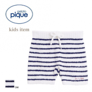 gelato pique Kids＆Baby カプセルコレクション 2ボーダー kids ハーフパンツ ジェラピケ