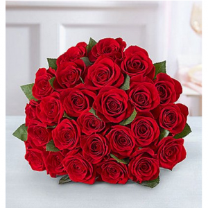 1-800-Flowers: Fresh Flowers - Two Dozen Red Roses Bouquet Only