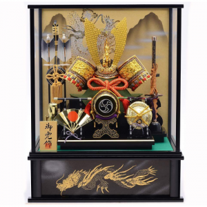 【五月人形】ベビーザらス限定 兜ケース飾り「雲龍三品揃」