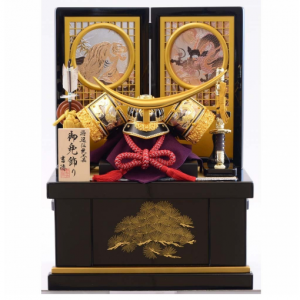 【五月人形】ベビーザらス限定　兜収納飾り「龍虎丸抜格子」