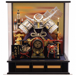 【五月人形】ベビーザらス限定　兜ケース飾り「上杉謙信　彫金唐草アクリル」