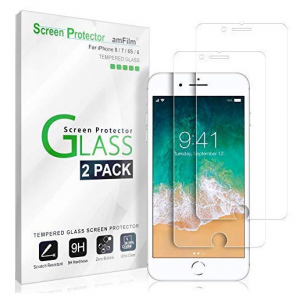 amFilm iPhone Xs Max / 8 Plus / 8 Glass Screen Protectors @ Amazon