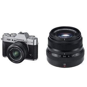 Fujifilm X-T30 Camera (Silver) + XF15-45mm & XF35mmF2 R WR Lenses @ Amazon