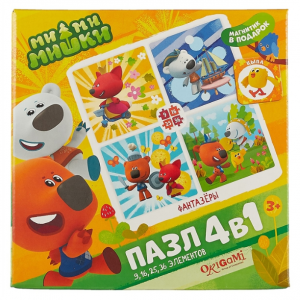 Набор пазлов «Мимимишки-фантазёры», 9, 16, 25, 36 деталей
