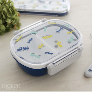 モービル2 ランチボックス 日本製 電子レンジ対応　キッズ 弁当箱 ブルー