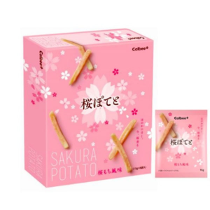 【日本直邮】卡乐B 春季限定 樱花薯条 8包入