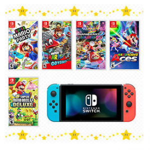 Nintendo Switch Console with Your Choice of Mario Game @ Walmart