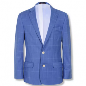 Tommy Hilfiger Big Boys Stretch Windowpane Suit Jacket