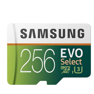 $15 Off Samsung 256GB 100MB/s (U3) MicroSDXC EVO Select Memory Card with Adapter @Amazon