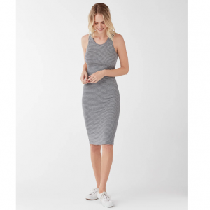 2X1 Rib Stripe Tank Dress