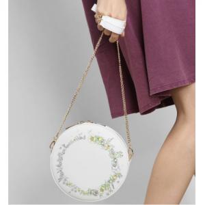 GARDEN PRINT ROUND CROSSBODY BAG