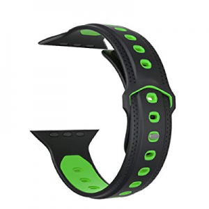 Ostart Sports Band/Strap Compatible Apple Watch 42mm, Soft Breathable Silicone Wrist Bands with Vent