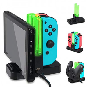 OIVO Controller Charger Compatible with Nintendo Switch,Charging Dock Station Compatible with Switch