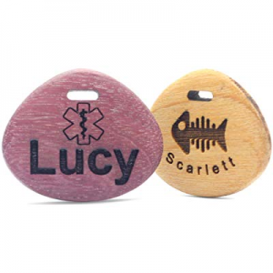 zisure Personalized Dog Tags for Dogs Engraved Custom Pet ID Tags Small Cat Tags Premium Hardness Wo