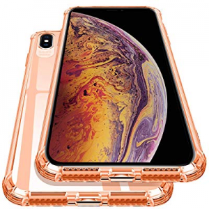 DAUPIN for iPhone Xs Max Case, Crystal Clear Thin Slim Protective Cover Soft TPU Shockproof Defender