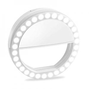 Selfie Ring Light, XINBAOHONG Rechargeable Portable Clip-on Selfie Fill Light with 36 LED for Smart