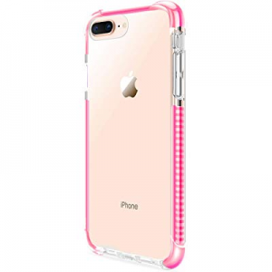 iPhone 7 Plus 8 Plus Shatterproof Hard Case (Clear) with Bumper Edges for Apple iPhone 7 Plus 8 Plus